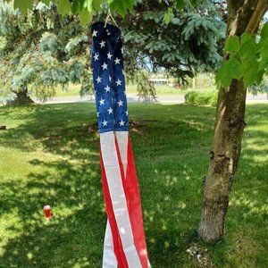 USA Red, White & Blue Windsock. New Wind Sock
